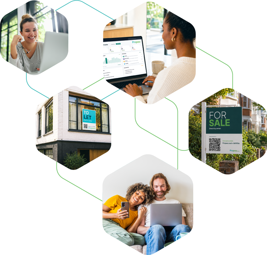 People selling and letting homes using online property tools