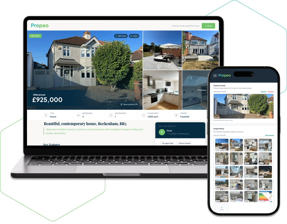A seller handling enquiries directly on their own property page